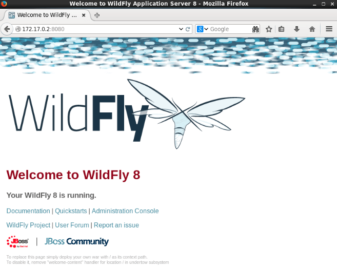 Wildfly 초기 페이지