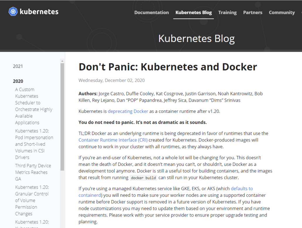 쿠버네티스와 도커