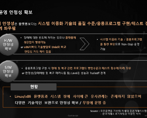 U2L ( Unix To Linux) 유닉스에서 리눅스 전환 사례