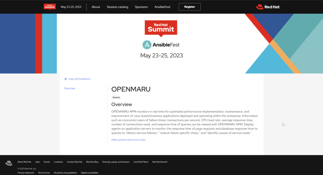 2023 Red Hat Summit 공식 Sponsor "오픈마루"