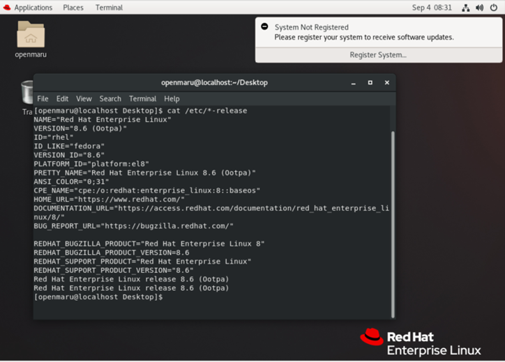 Upgrade from RHEL 7.9 to RHEL 8.6 변환 결과