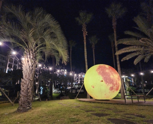 달이 내려와 있는 듯한 소노벨 제주의 풍경...