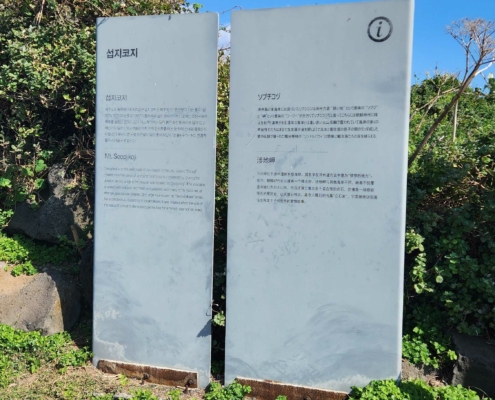 섭지코지의 뜻을 아시나요? 섭지코지는 제주 방언으로 좁은 땅 을 말한답니다.