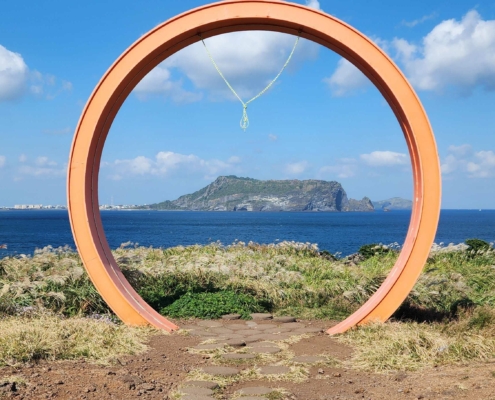 제주 섭지코지 그랜드 스윙 - 안전문제로 그네는 현재 없어졌답니다