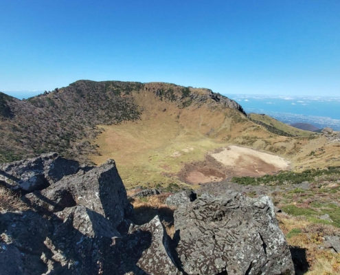 한라산 백록담의 풍경