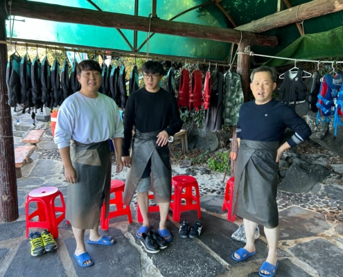 카약을 탄 전우들..... 카약을 탄 전우들.....