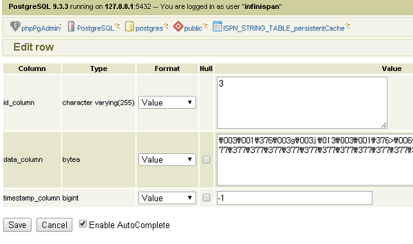 Postgres 에 저장된 레코드