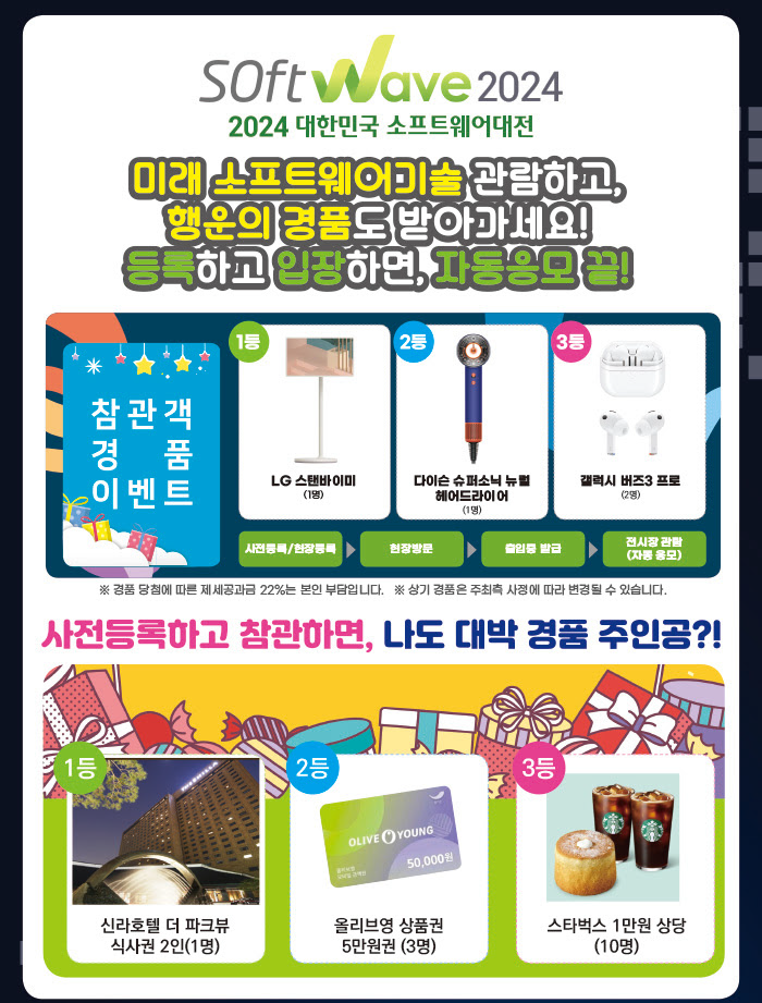 소프트웨이브대전 오픈마루 부스 이벤트