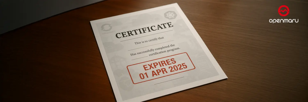 OpenShift 인증서 날짜 어떻게 확인하나요?