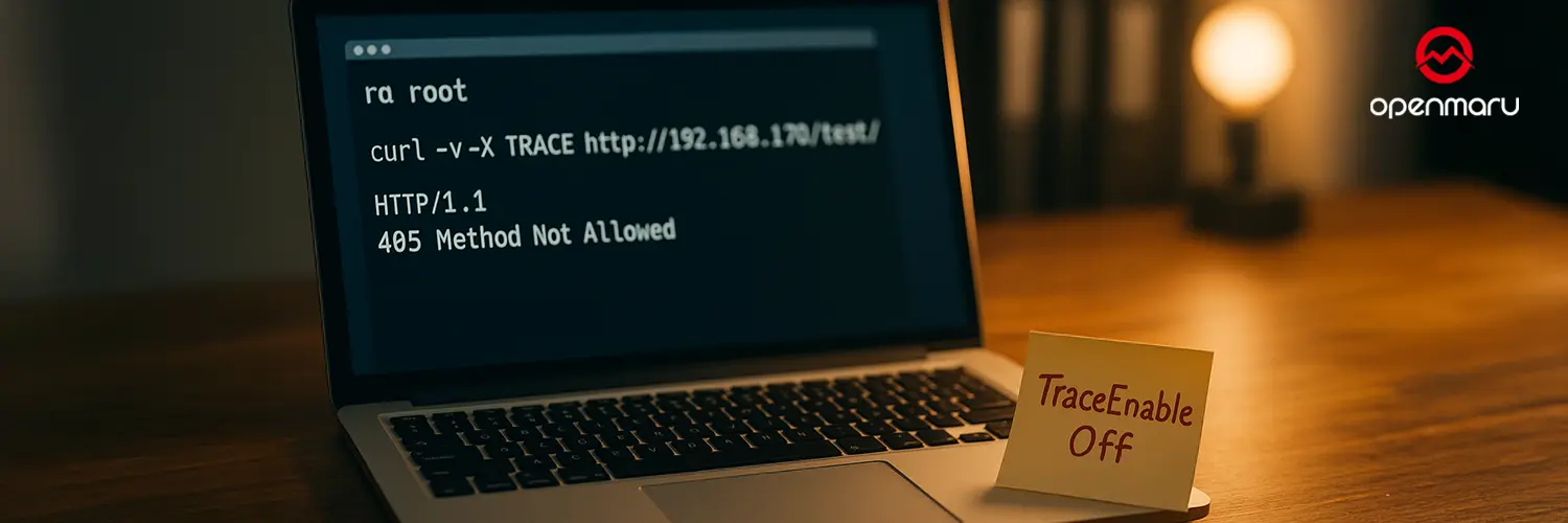 HTTP TRACE method 보안취약점 관련 실무적 대응 방법
